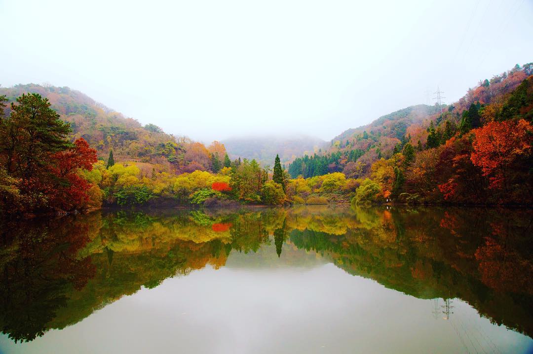 Cảnh sắc mùa thu ở Hàn Quốc 