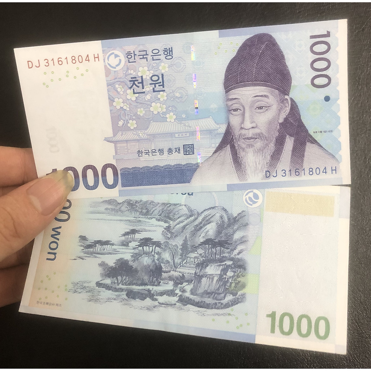 Tờ tiền mệnh giá 1000 won