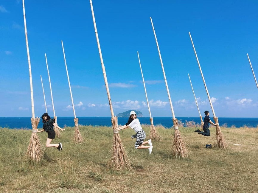 Cánh đồng chổi bay ở Đài Loan