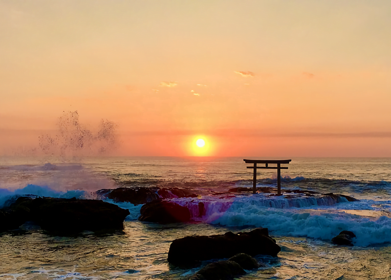 Biển Oarai Sun Nhật Bản