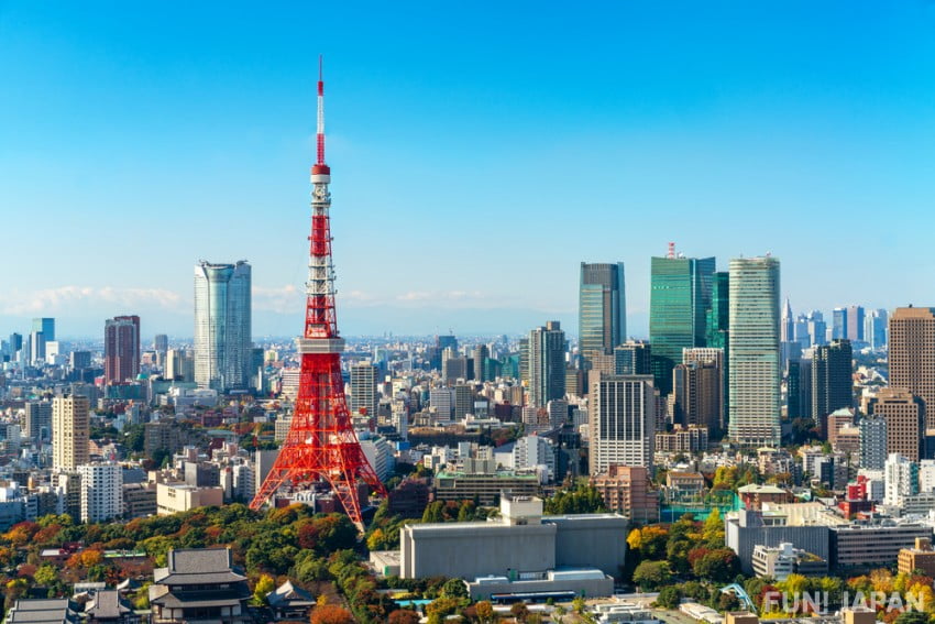 Tháp Tokyo có độ cao lên tới 333m và cao hơn cả tháp Eiffel.