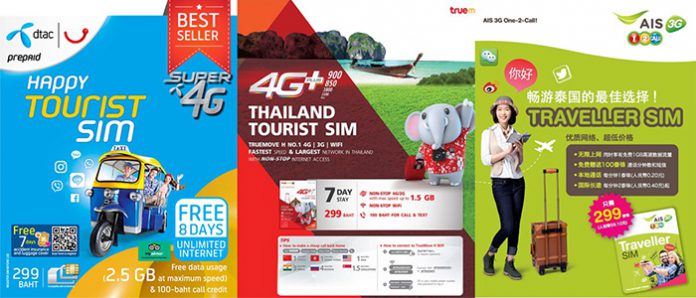 3 nhà mạng lớn nhất Thái Lan: Dtac, Truemove, AIS