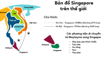 Bản đồ du lịch Singapore mới nhất 2023
