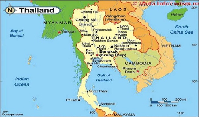 Đất nước Thái Lan có bao nhiêu tỉnh, thành phố